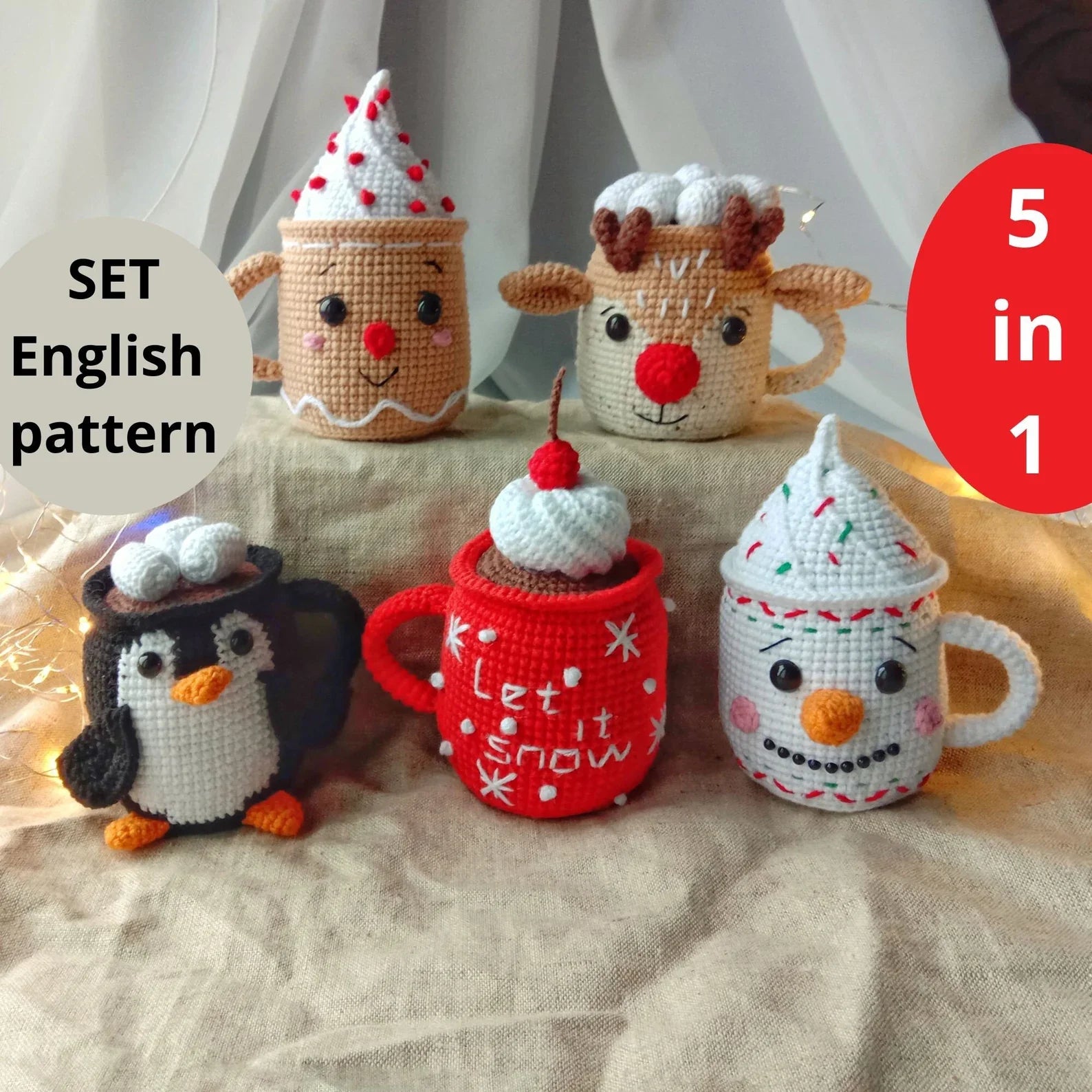 Christmas Mugs 5 in 1